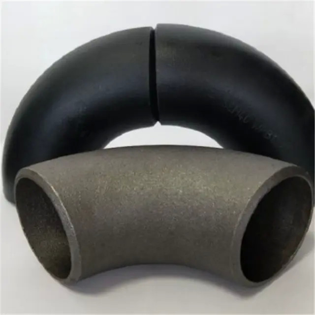carbon steel elbow pipe fittings 90 degree welding industrial grade seamless stamping butt welding elbow