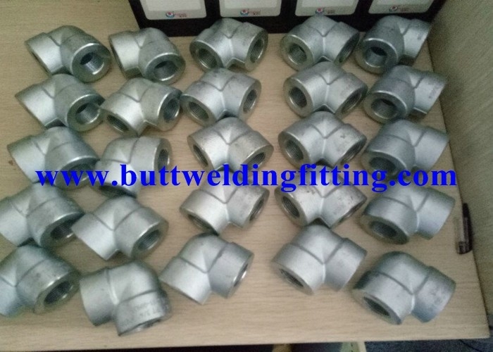 Astm A105 Galvanized Forged Steel Pipe Fittings 90 Degree 0 75 Inch Elbow