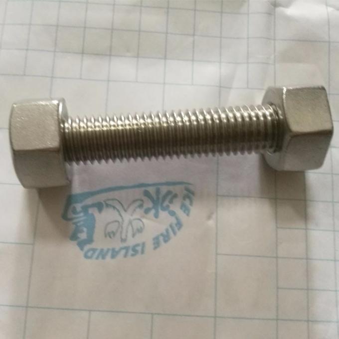 M2M100 ASME16.9 Stainless Steel 316 Hex Head Stud Bolt and Nuts
