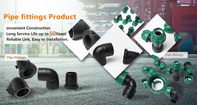 HDPE Straight Connector 4 Inches 25mm Butt Welding Socket Welding Pn16 HDPE Pipe Fittings 4