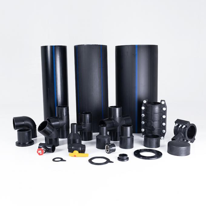 Discount HDPE Butt Welding Fitting Four Way Reducing Cross Tee Pipe Fitting 5