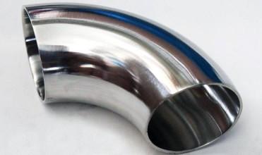 Hygienic Stainless Steel 90 Deg Seamless Pipe Fittings Butt Welding 120 Degree Elbow 1