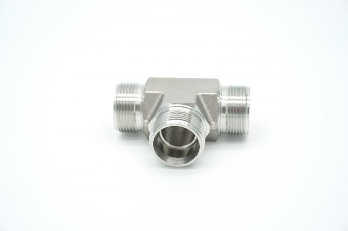 Brand New Stainless Steel Equal Tees Male Tube Adapters For Hydraulic Fittings 0