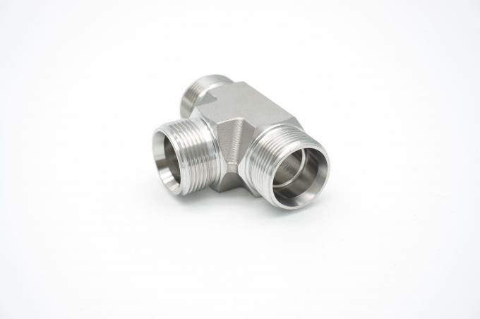 Brand New Stainless Steel Equal Tees Male Tube Adapters For Hydraulic Fittings 2
