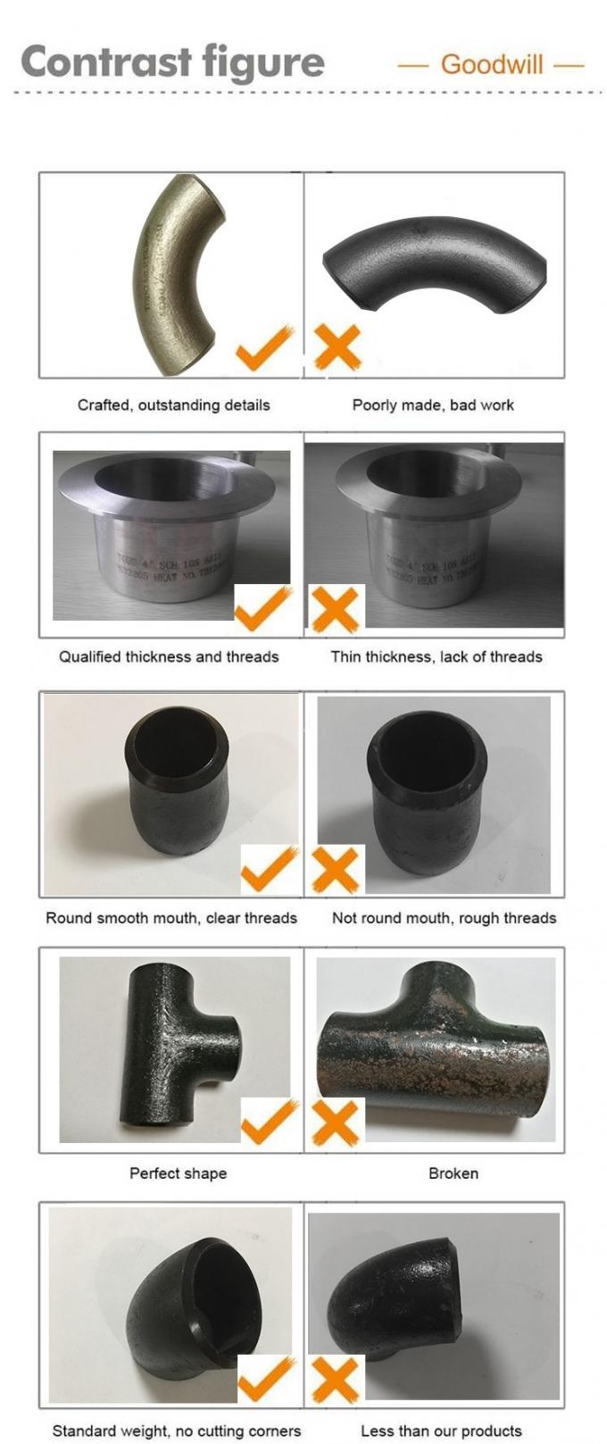 Food Grade Pipe Fittings Long Radius Elbow For Construction