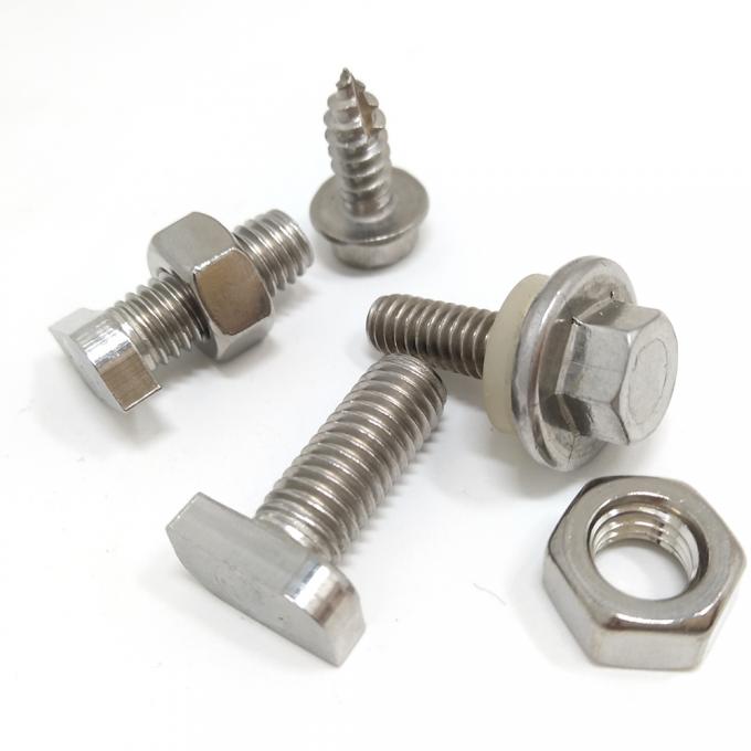 Fasteners Stainless Steel Ss Hex Bolt And Nuts Washer A2-70 304 316 CNC Lathing BOLT 2