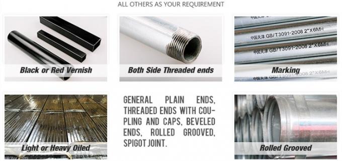 Hot Dip GI Construction Scaffolding Round Welded Pre Galvanized Steel Pipe 7