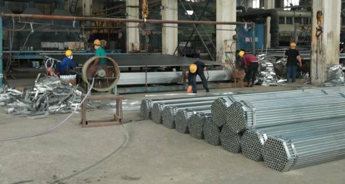 Hot Dip GI Construction Scaffolding Round Welded Pre Galvanized Steel Pipe 4