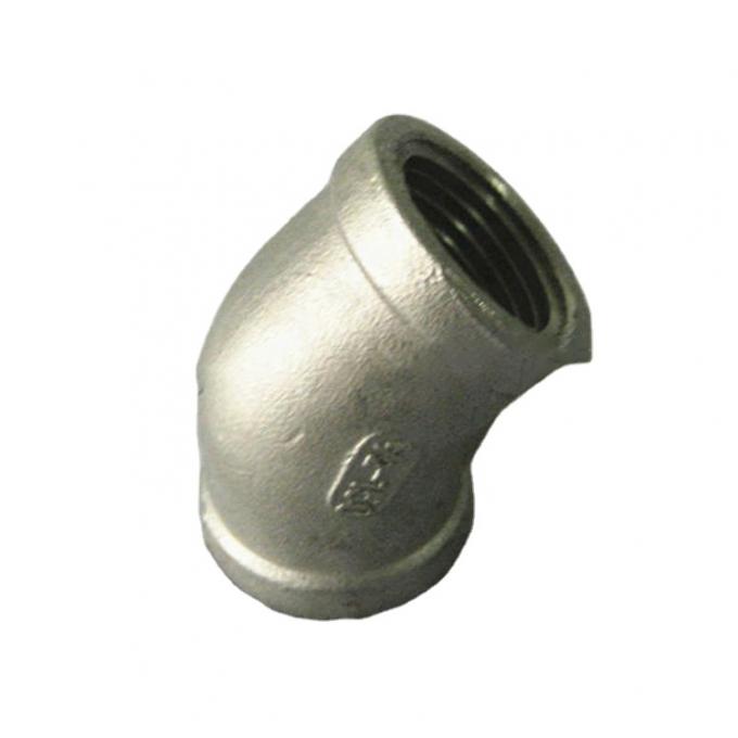 Customized 45 Degree Elbow Internal Thread Malleable Stainless Steel Pipe Fittings 1