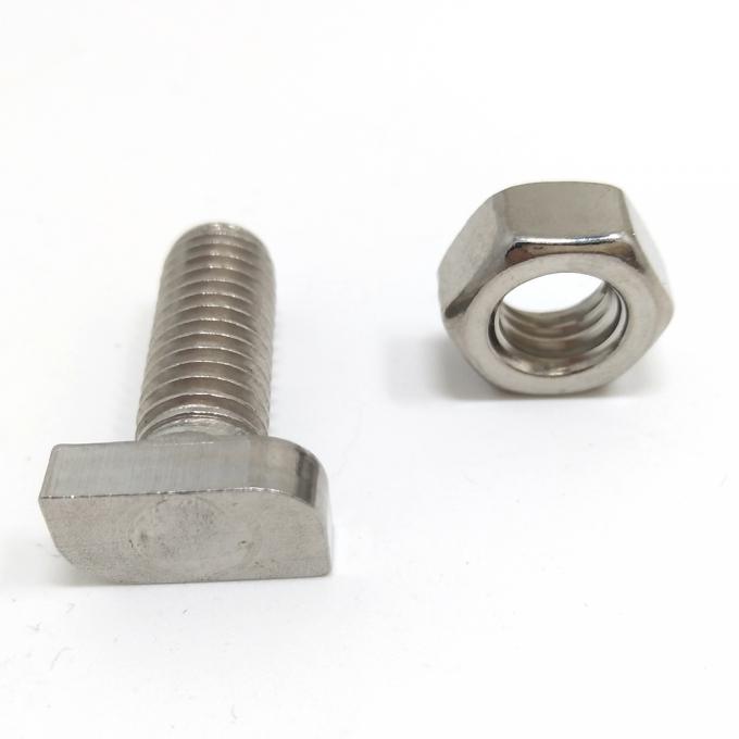 Fasteners stainless steel hex bolt and nuts screw washer A2-70 304 316 CNC lathing BOLT 7