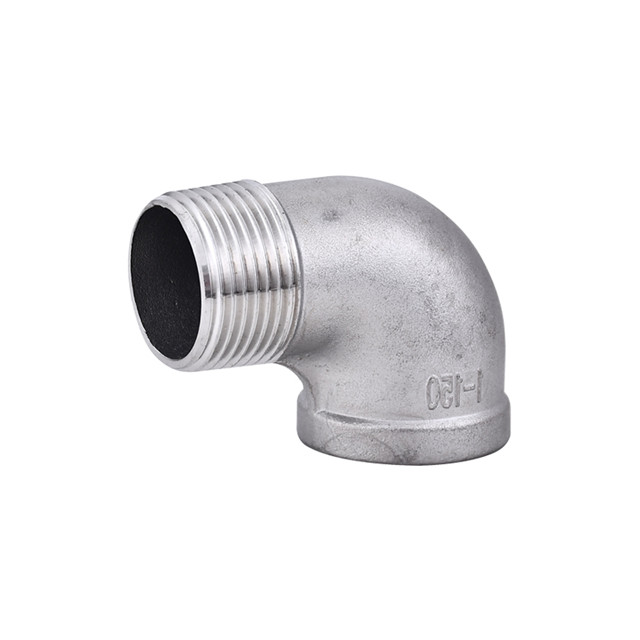 304 316L Stainless Steel Pipe Fitting 90 Degree Forging Female And Male Connection Thread Bsp Elbow 3