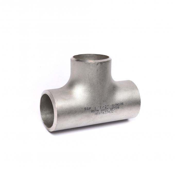 Stainless Steel Welded Tee for Piping Systems and Industrial Applications with High Quality and Reasonable Price 0