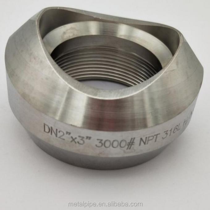 METAL Stainless Steel Threadolet Reducing ASTM A182 316L 2"*3" Class 3000 ASME SS Pipe Fittings 0
