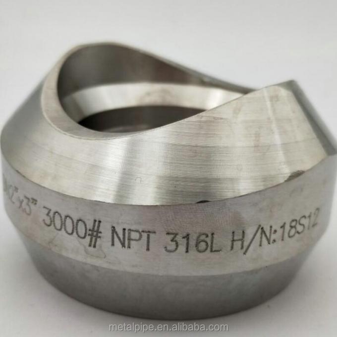 METAL Stainless Steel Threadolet Reducing ASTM A182 316L 2"*3" Class 3000 ASME SS Pipe Fittings 1