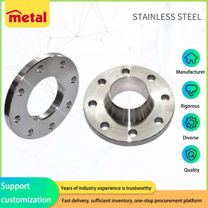 Customized ASME B16.5 Stainless Steel FF RF WN/SO/Threaded/Plate/Socket Forged Flange for Pipe Connect 1