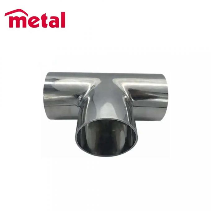 ASME B16.9 TR Sand Rolled Stainless Steel Reducing Tee Equal TEE 1/8"-60" Butt Welded SS Tube Fitting 2