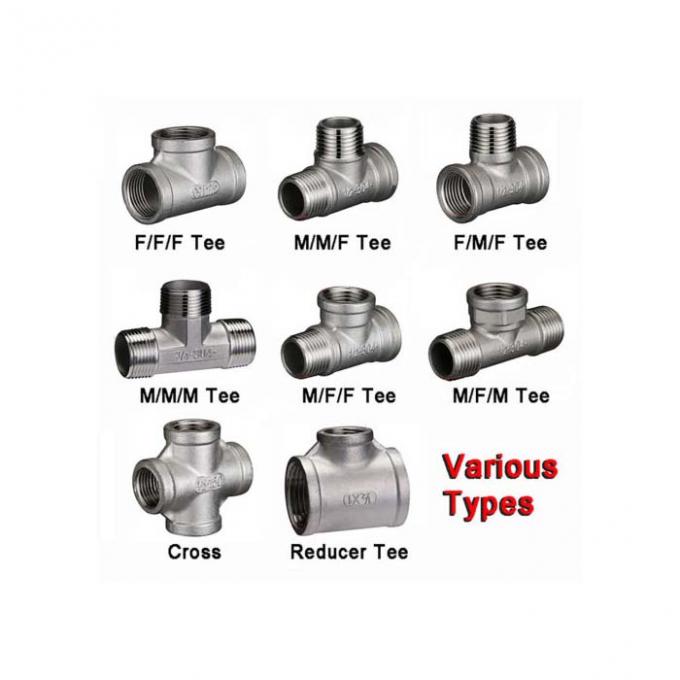 ASME B16.9 TR Sand Rolled Stainless Steel Reducing Tee Equal TEE 1/8"-60" Butt Welded SS Tube Fitting 3