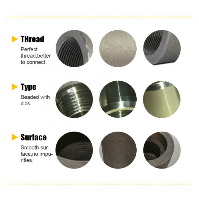 Metal Stainless Steel SS316 Forged Resistance Pipe Fittings Threaded NPT 3000LB NPS 1/2"-4" SCH160 ASME B16.11Coupling 3