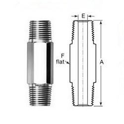 METAL Good Quality Pipe FittingsThreaded Taper Bspt/Npt  Nipple 1