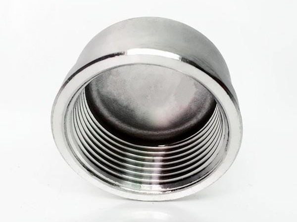 High Quality Stainless Steel Casting Pipe Fittings Threaded Round Cap 4