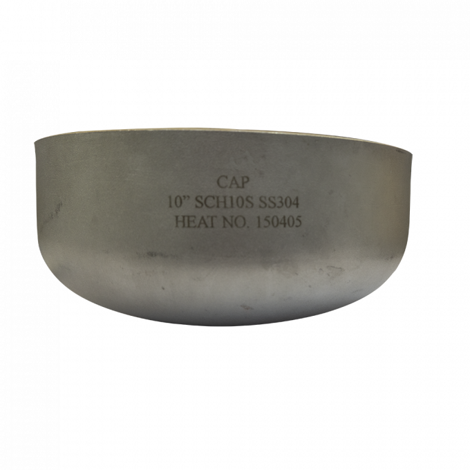 304 Stainless Steel Oval Tube Cap Sanitary Grade Internal and External Mirror Polished Welded Tube Cap Bright Stainless Steel 0