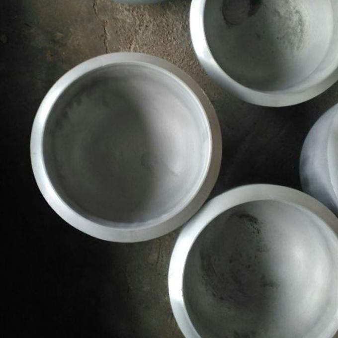 304 Stainless Steel Oval Tube Cap Sanitary Grade Internal and External Mirror Polished Welded Tube Cap Bright Stainless Steel 3