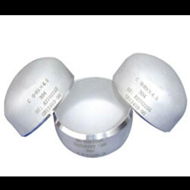 304 Stainless Steel Oval Tube Cap Sanitary Grade Internal and External Mirror Polished Welded Tube Cap Bright Stainless Steel 5