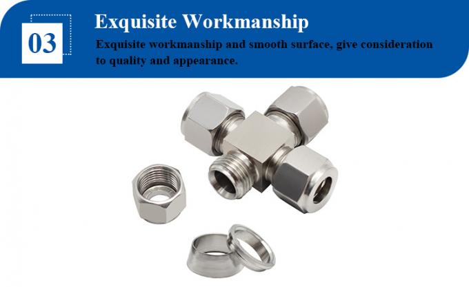 Stainless Steel WP304L WP316L Equal Tee SCH STD Threaded Tee 2