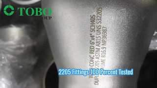 Full PMI Inspection Report for 2205 Butt Weld Fittings