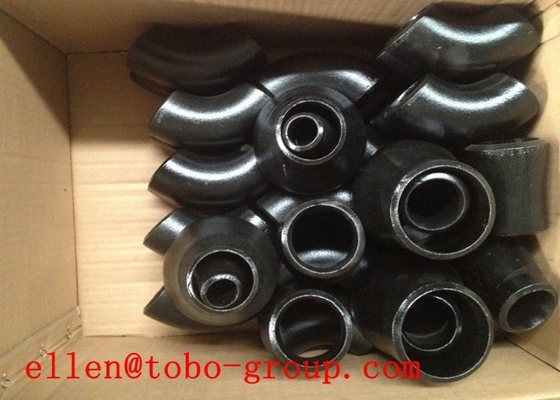 API MSS JIS DIN 90 Degree Carbon Steel Pipe Elbows Black 1.5D - 10D R