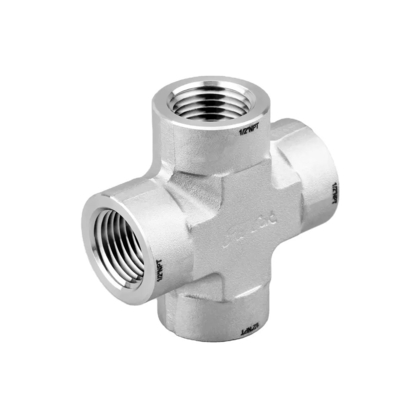 SS 316 Thread Forged Pipe Fitting Cross