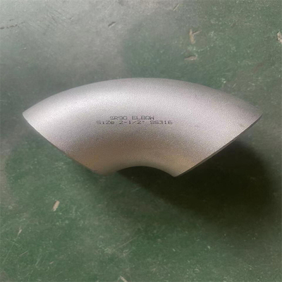 7" 90 Degree Curved Tube Elbow ASTM A40345 Stainless Steel Elbow Raw Material Equal To Pipe