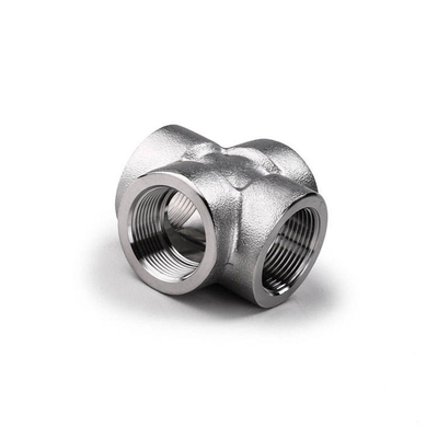 Cross Stainless Steel 316 4 Way Connector Socket Weld Fitting