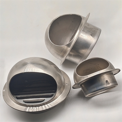 3" Stainless Steel Wall Air Vent Cover Hood End Ducting Cap Round Grille Ventilation Cover