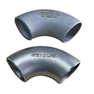 TKFM ASTM Stainless Steel Ss304 90 Degree Elbow Pipe DN50 Stainless Steel Pipe Fittings