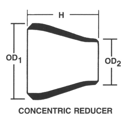 Concentric / Eccentric Reducer 4'' SCH40s ASTM A403 / A403M WP316H ASME B16.9