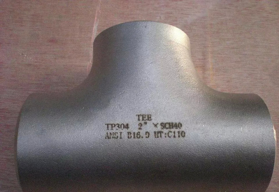 ASME B16.9 Equal Tee 2"SCH - 40 Butt Welding Stainless Steel Seamless