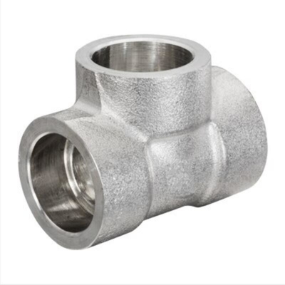 Socket Stainless Steel Tee UNS S30400 Sch80 3/4 Inch Equal Tee Forged Fittings