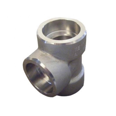Socket Stainless Steel Tee UNS S30400 Sch80 3/4 Inch Equal Tee Forged Fittings