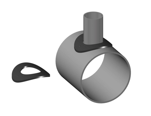 Reinforcing Pad Or RePAD Or RF Pad Pipe Branch 90°And 45° 8''X8''