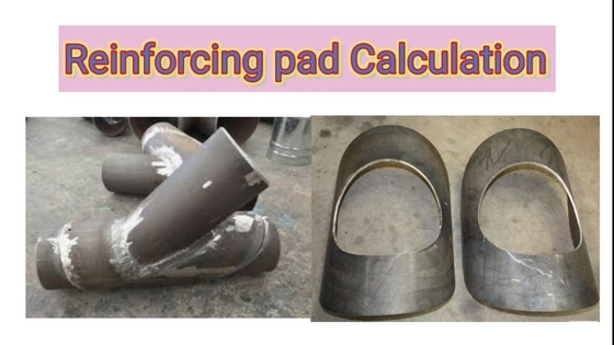 Reinforcing Pad Or RePAD Or RF Pad Pipe Branch 90°And 45° 8''X8''