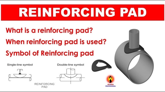 Reinforcing Pad Or RePAD Or RF Pad Pipe Branch 90°And 45° 8''X8''