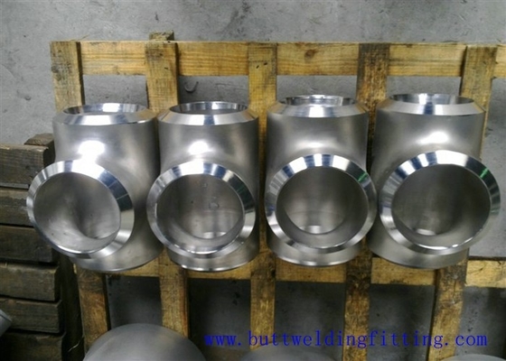 seamless Stainless Steel Tee , single slit pipe wall thickness 1 / 2 " NPS Sch5S to 24"OD x30mm