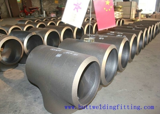 seamless Stainless Steel Tee , single slit pipe wall thickness 1 / 2 " NPS Sch5S to 24"OD x30mm