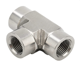 304 Stainless Steel Forged Tee 1/8" NPT Female x 1/8" NPT Female x 1/8" NPT Female T-fitting 3 Ways Connector