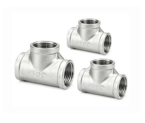 Food Grade Sanitary SS316 Stainless Steel Pipe Fitting Tee