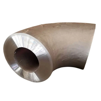 Titanium Alloy ASTM Ti-5Al-2.5Sn Long Radius  4'' 90 Degree Elbow Pipe Fitting PE / BE Elbow