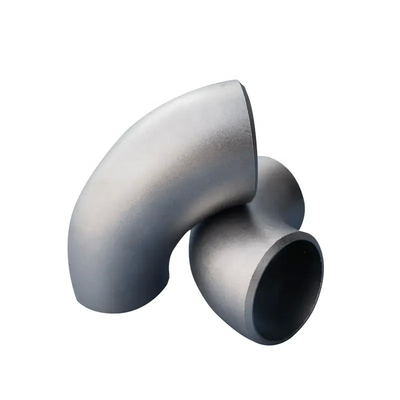 Titanium Alloy ASTM Ti-2Al-2.5Zr Long Radius  4'' 90 Degree Elbow Pipe Fitting PE / BE Elbow