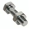 High Strength DIN933 Hexagon Head Ti Bolt Grey Hex Drive Machine Titanium Bolt with Nut