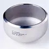 SS304 SS316L Stainless Steel Pipe fittings Welded oval head ball end cap fittings
